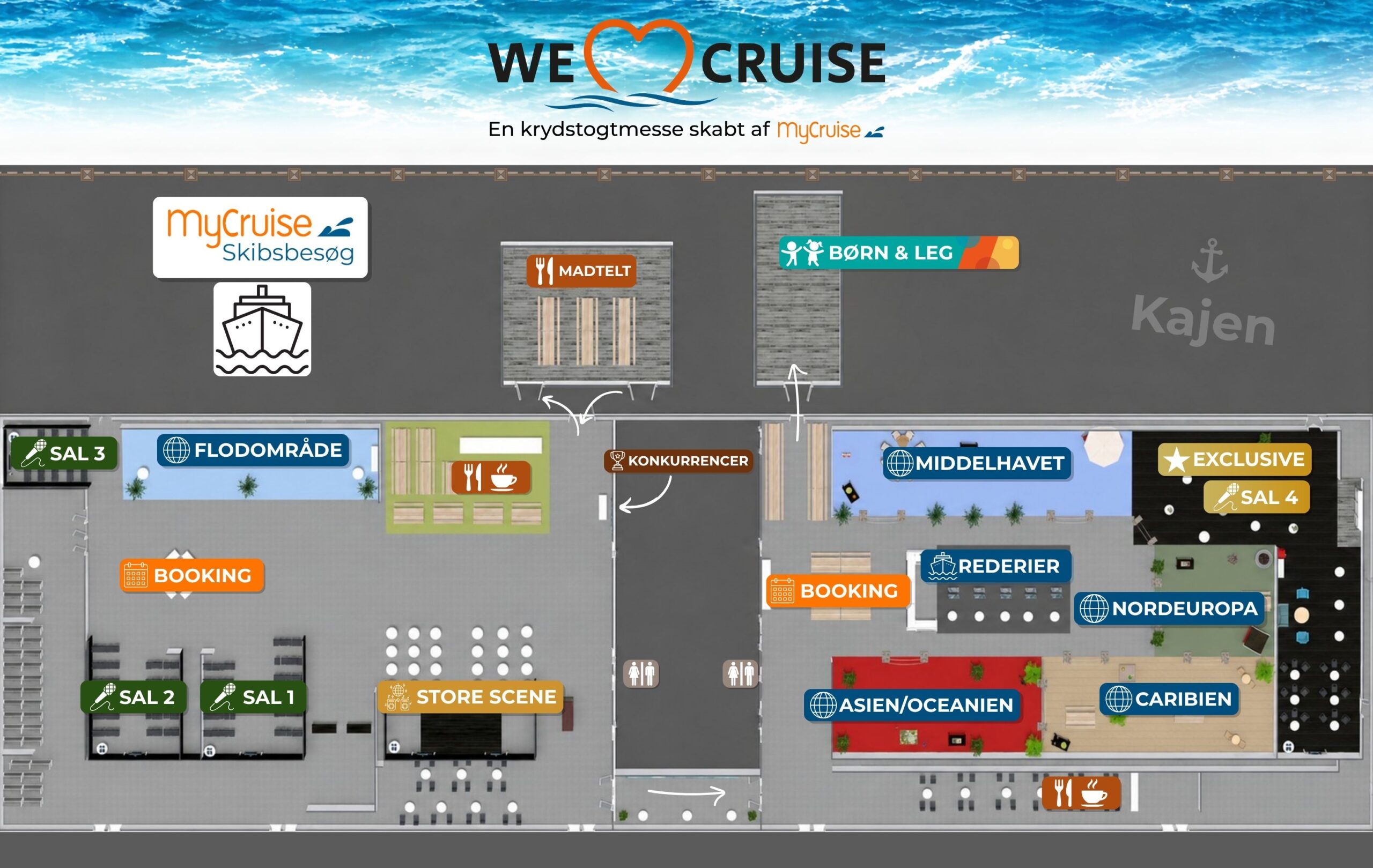 Messeoversigt over We Love Cruise 2026